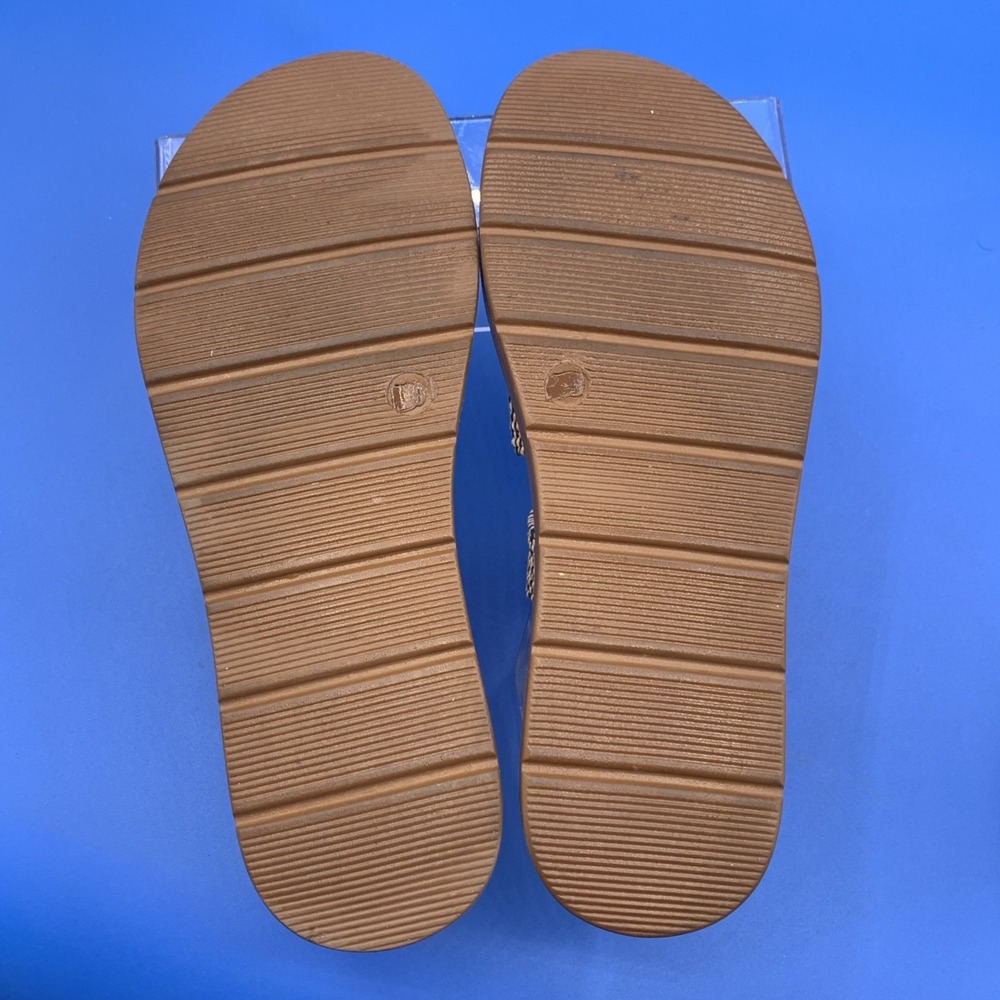 CL By Laundry Women's Slip On Strappy Sandals Beige Brown - Size 8 - Picture 5 of 6